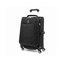 travelpro maxlite 5 softside bagage enregistré extensible avec 4 roulettes, valise légère, homme et femme, noir, à carreaux moyen 64 cm