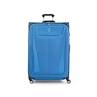travelpro maxlite 5 valise extensible 63,5 cm, bleu azur, checked-medium 25-inch, maxlite 5 softside valise extensible à roulettes pivotantes
