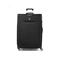 travelpro maxlite 5 softside extensible bagage en soute avec 4 roulettes, valise légère, homme et femme, noir, carreaux grand 74 cm
