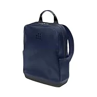 moleskine sac à dos classic en cuir, sac à dos pc compatible avec tablette, ordinateur portable ipad jusqu'à 15 pouces, dimension 32 x 42 x 11 cm, bleu