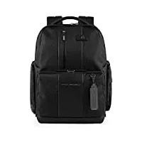 piquadro backpack male black - ca4439brbm-n