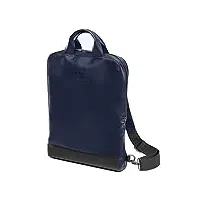 moleskine sacoche d'ordinateur verticale, collection classic en cuir, sac à dos pc compatible avec tablette, ordinateur portable ipad jusqu'à 15 pouces, dimension 32 x 42 x 11 cm, bleu