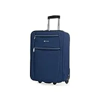 itaca - valise cabine avion - bagages cabine résistant - petite valise semi rigide - bagage cabine - valise ultra légère - bagage cabine en matériau eva t71950, bleu marine
