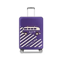 chilsuessy housse de protection élastique extra épaisse pour valise, bagages, bagages, valises de voyage, lilas, xl/29-32 zoll