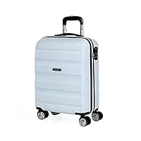 itaca - bagage cabine 55x35x25 et valise cabine 55x35x25, pratiques pour voyages - valise, valise cabine, valise grande taille t71650, blanc