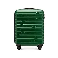 wittchen a-line ii bagage cabine bagage à main coque rigide abs haute qualité taille s vert
