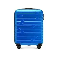 wittchen a-line ii bagage cabine bagage à main coque rigide abs haute qualité taille s bleu