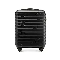 wittchen a-line ii bagage cabine bagage à main coque rigide abs haute qualité taille s noir