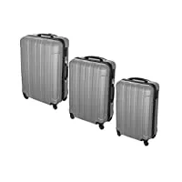 five - lot de 3 valises grises