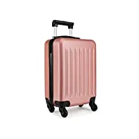 kono bagage à main rigide légère avec 4 roues 19 pouces valise cabine enfant (19",nu)