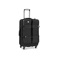 ogio alpha eco-cordura valise de voyage à 4 roues avec dos moulé monobloc, 5919022og, noir, 67 cm (56 l)