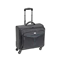 pedea business trolley premium plus valise à roulettes pour ordinateur portable jusqu'à 17,3 pouces (43,9 cm) avec compartiment pour nuitée, noir