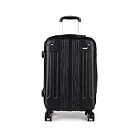 kono valise de voyage rigide en abs bagage cabine léger 4 roulettes avec serrure à combinaison
