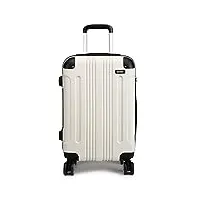 kono valise de voyage rigide en abs bagage cabine léger 4 roulettes avec serrure à combinaison