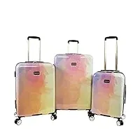 bebe emma lot de 3 valises à roulettes pour femme, poly dégradé. (multicolore) - be-pc-5600-3-grpy