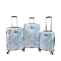 juicy couture sadie lot de 3 valises rigides pivotantes, violet (violet) - jc-pc-10900-3-pl