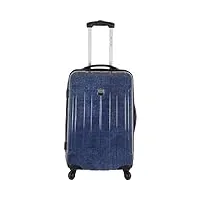 france bag valise rigide 60 cm pour moyen séjour – polycarbonate – navy jeans