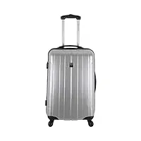 france bag valise rigide 60 cm pour moyen séjour – polycarbonate – silver