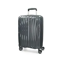 movom fuji valise trolley cabine gris 39x55x20 cms rigide polypropylène serrure tsa 37l 2,7kgs 4 roues doubles bagage à main