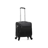 valise trolley ordinateur portable tablette ordinateur main bagage cabine 4 roues spinner 16"44x37x23cm fengming (couleur : noir, taille : 16 inches)