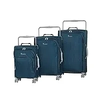it bagage lot de 3 valises ultra légères new york 8 roues 80 cm, bleu cendre (bleu) - 22-0935i08glo3n-s360