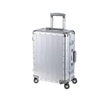 alumaxx valise de voyage orbit - en aluminium - avec 4 roulettes doubles à 360° - 54 cm, argenté, 54 x 40 x 20 cm, valise