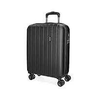 movom wood valise trolley cabine noir 40x55x20 cms rigide abs serrure tsa 38l 3,2kgs 4 roues doubles extensible bagage à main