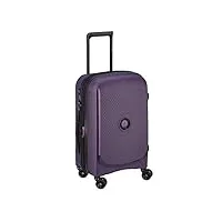 delsey paris - belmont + - valise rigide cabine extensible 4 doubles roues - 55 cm, violet