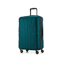 suitline - valise taille moyenne bagages de soute rigide, 66 cm, 68 liter, aqua vert