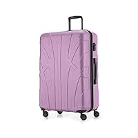 suitline - valise plus grande bagages rigide enregistrés, 76 cm, 110 liter, lilas