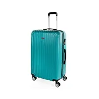 itaca - valise grande taille. grande valise rigide 4 roulettes - valise grande taille xxl ultra légère - valise de voyage. combinaison verrouillage t71570, vert menthe