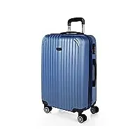 itaca - valise moyenne, valises rigides, valise rigide, valise semaine pour tout voyage, valise soute de luxe t71560, bleu saphir