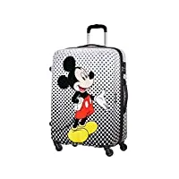 american tourister disney legends - spinner l, bagage enfant, 75 cm, 88 l, multicolore (mickey mouse polka dot)