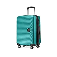 hauptstadtkoffer mitte - bagage à main 55x40x23, tsa, 4 roulettes, valise de voyage, valise rigide, valise à roulettes, valise bagage à main, valise bagage cabine, turquoise