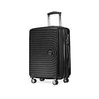 hauptstadtkoffer mitte - bagage à main 55x40x23, tsa, 4 roulettes, valise de voyage, valise rigide, valise à roulettes, valise bagage à main, valise bagage cabine, noir