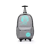 kono bagages enfant, valise à roulettes multifonctionnel bagage pour enfants, sac à dos scolaire garçon de musique, tiny trekker valise de voyage bagage cabine légère bagage à main à roulettes