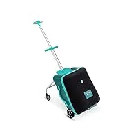 micro luggage eazy - trottinette-valise - combinaison valise & porteur enfant - +18mois - vert tropical