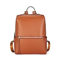 bostanten sac à dos en cuir véritable pour femme sac à main casual sac de voyage collège de mode marron