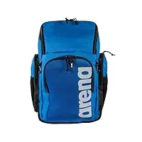 arena team backpack 45l, grand sac à dos de sport pour la piscine, la natation, la plage, voyages avec rangement pour les vêtements mouillés, poche pour ordinateur portable et fond renforcé, 45 litres