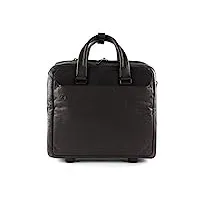 piquadro black square valise business 2 roulettes 36 cm compartiment laptop