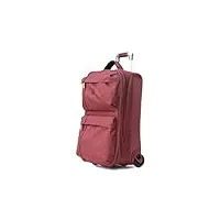 biba | valise de voyage type trolley, valise cabin meri g mg20, poignée trolley, fermeture zippée, polyester+abs, couleur rouge