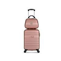 valise cabine + vanity- les petites bombes-6 couleurs- 36 l (rose)