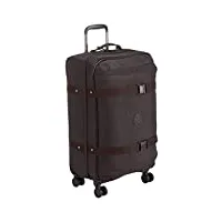 kipling spontaneous m, valise cabine à 4 roues 360° avec sangles de fermeture intégrées, 66 cm, 71 l, black noir