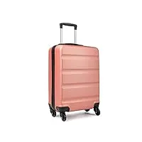 kono valise cabine abs 20 pouces rigide léger avec 4 roulettes (nu)