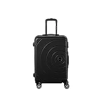 berenice - valise trolley taille moyenne, valise soute - bagage rigide abs - noir - gamme iris