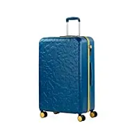 lois - valise grande taille. grande valise rigide 4 roulettes - valise grande taille xxl ultra légère - valise de voyage. combinaison verrouillage 171170, bleu