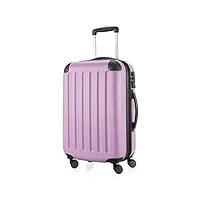 hauptstadtkoffer - spree - bagages cabine à main, valise rigide, trolley, abs, tsa, extra léger, extensible, 4 roues, 55 cm, 42 l, lilas