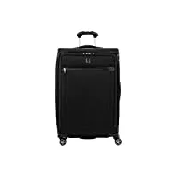travelpro platinium elite très grande valise souple 4 roues 83x53x34 cm extensible et durable avec serrure tsa capacité 144 litres bagage de voyage noir garanti 10 ans