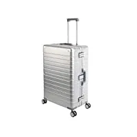 travelhouse oslo t6005 valise de voyage en aluminium différentes tailles et couleurs, argenté, großer koffer