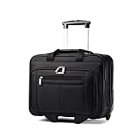sacoche à roulettes pour ordinateur portable porte-documents bagage valise cabine business executive bag sac approuvé fengming (color : black, size : 17inches)